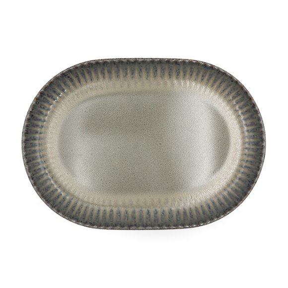 LUBIANA STONEWARE | METEOR DESERT Półmis 33 cm luz / odcień piaskowo - niebieski