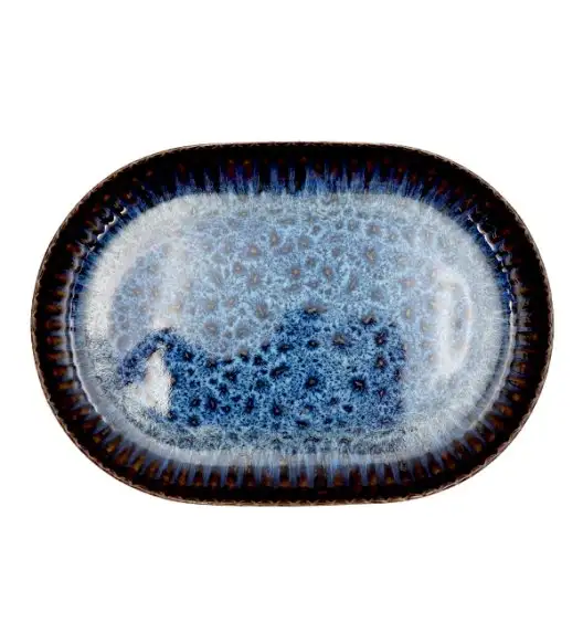 LUBIANA STONEWARE CERAMIKA COSMOS Półmis 28 cm / odcień niebieskiego