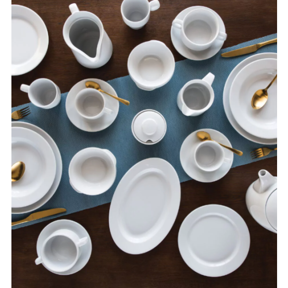 LUBIANA KASZUB/HEL 0234 - 12 SZT. - Talerz płytki 24 cm | porcelana