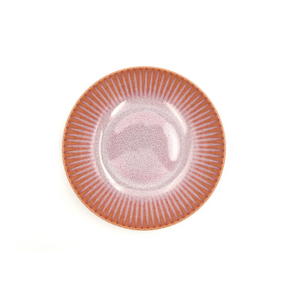 LUBIANA STONEWARE CERAMIKA BLUSH | Serwis obiadowy 12 elementów dla 4 osób | kolor łososiowy