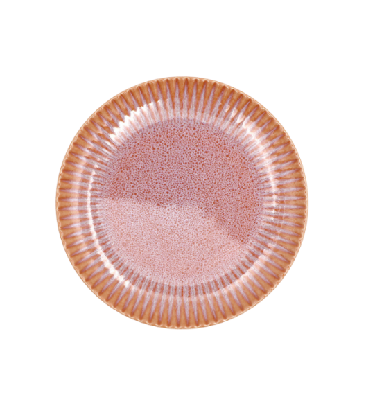 LUBIANA STONEWARE CERAMIKA BLUSH | Serwis obiadowy 12 elementów dla 4 osób | kolor łososiowy