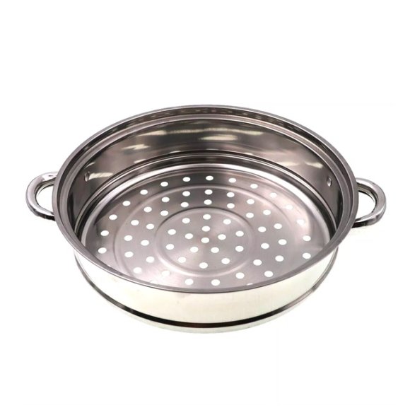 IMCHEX STEAM POT Garnek do gotowania na parze z sitem i pokrywką 28 cm / stal nierdzewna