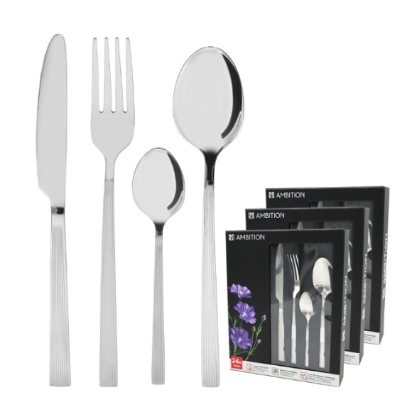 AMBITION | VERDE KPL SZTUCCE 72 EL DLA 18 OSÓB PUDEŁKO