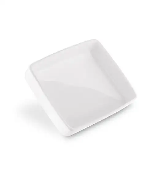 TADAR CERAMIC Maselniczka porcelanowa 16,5 x 12 cm / z pokrywką / biała