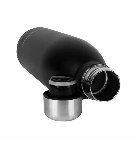 KONIGHOFFER Butelka termiczna 1000 ml / czarna / stalowa