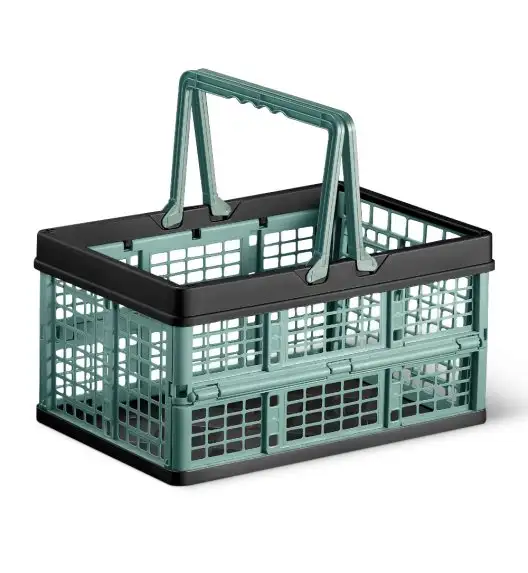 DOMOTTI Skrzynka gospodarcza składana z rączkami 16 l / MIX KOLOR