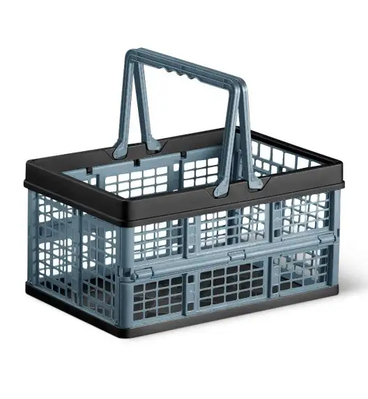 DOMOTTI Skrzynka gospodarcza składana z rączkami 16 l / MIX KOLOR