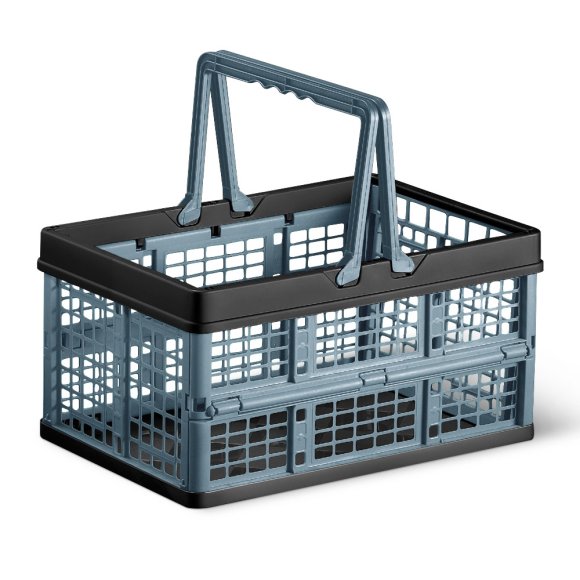 DOMOTTI Skrzynka gospodarcza składana z rączkami 16 l / MIX KOLOR