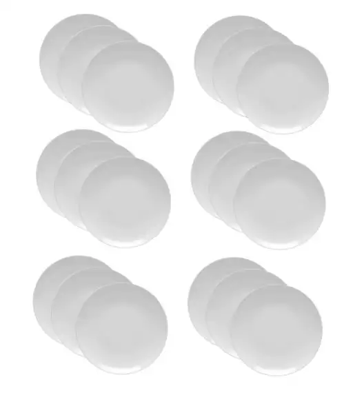 LUBIANA HOTEL BOSS 18x Talerz płytki 31 cm | biały | porcelana