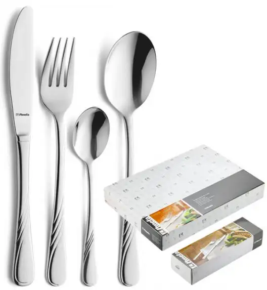 PROMOCJA! AMEFA HELMA Sztućce UE Komplet 65 el pudełko / 12 osób / połysk