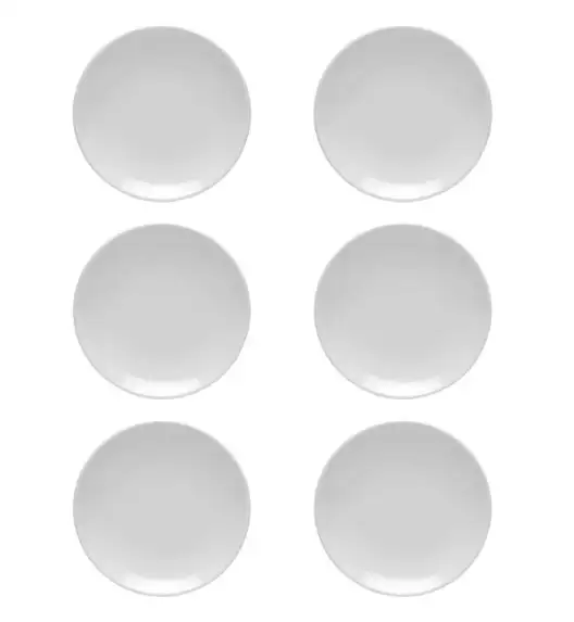 LUBIANA HOTEL BOSS 6x Talerz płytki 15 cm | biały | porcelana
