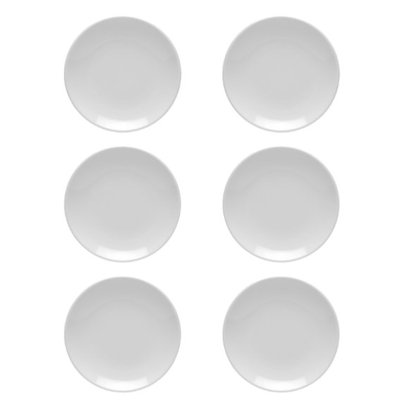 LUBIANA HOTEL BOSS 6x Talerz płytki 15 cm | biały | porcelana