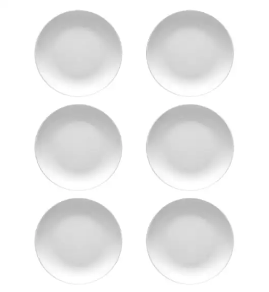 LUBIANA HOTEL BOSS 6x Talerz płytki 17 cm | biały | porcelana