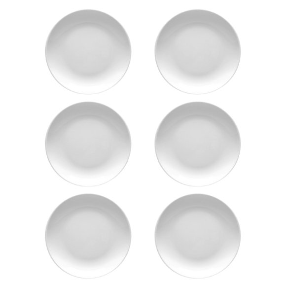 LUBIANA HOTEL BOSS 6x Talerz płytki 17 cm | biały | porcelana