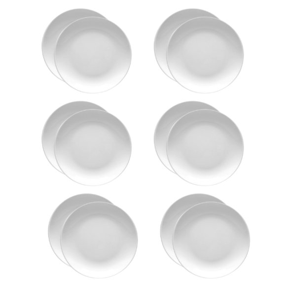 LUBIANA HOTEL BOSS 12x Talerz płytki 17 cm | biały | porcelana