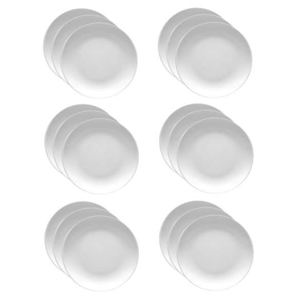 LUBIANA HOTEL BOSS 18x Talerz płytki 17 cm | biały | porcelana