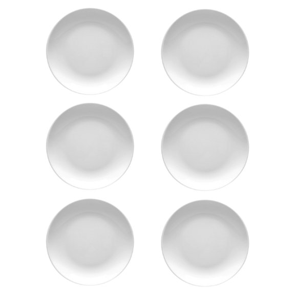 LUBIANA HOTEL BOSS 6x Talerz płytki 19 cm | biały | porcelana