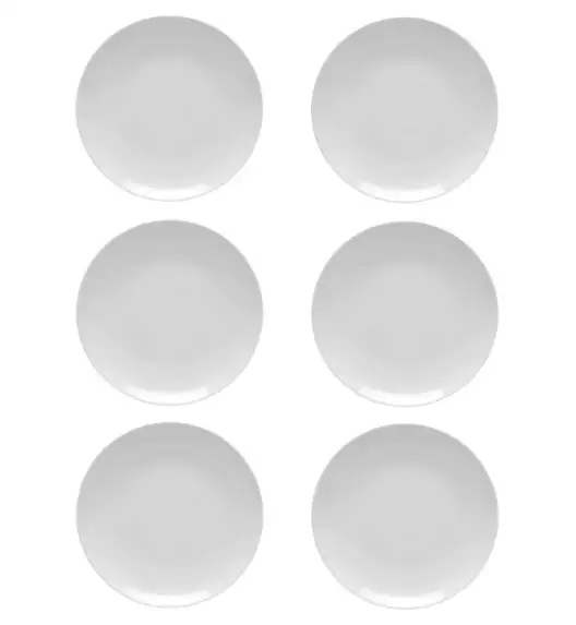 LUBIANA HOTEL BOSS 6x Talerz płytki 28 cm | biały | porcelana
