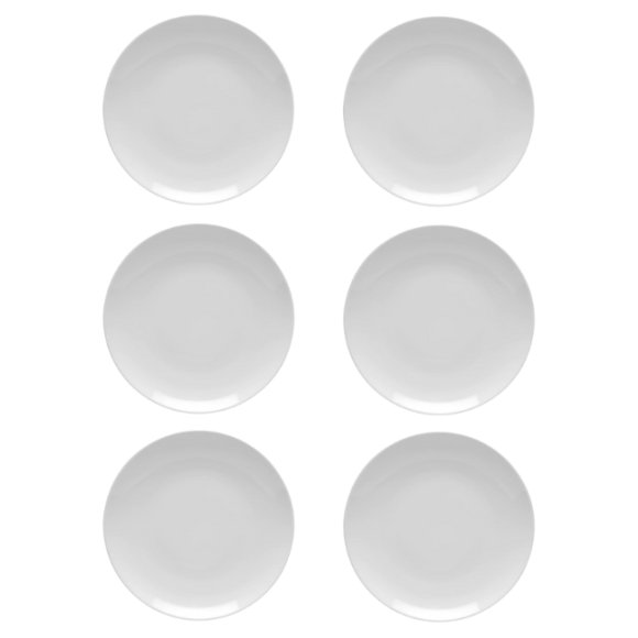 LUBIANA HOTEL BOSS 6x Talerz płytki 28 cm | biały | porcelana