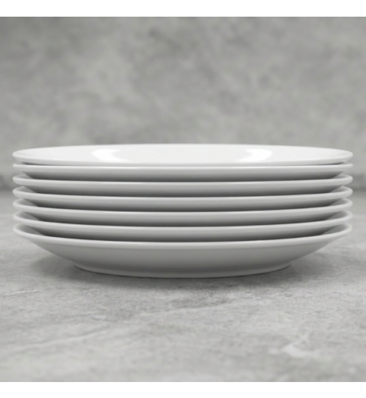 LUBIANA HOTEL BOSS 6x Talerz płytki 28 cm | biały | porcelana