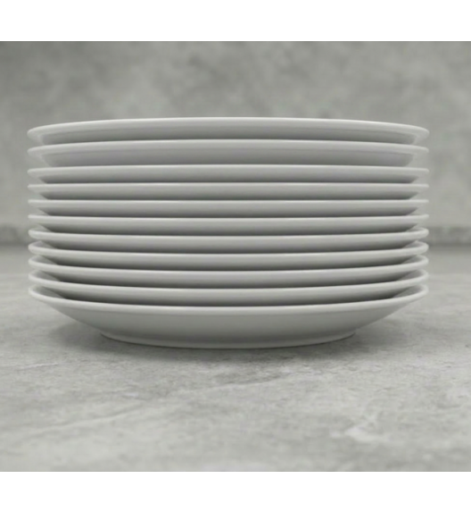 LUBIANA HOTEL BOSS 12x Talerz płytki 28 cm | biały | porcelana