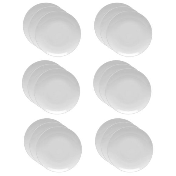 LUBIANA HOTEL BOSS 18x Talerz płytki 28 cm | biały | porcelana