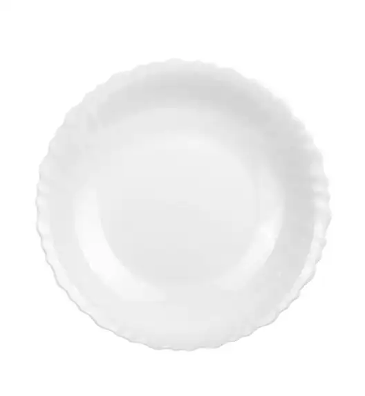 LUMINARC FESTON Talerz płytki 23 cm biały / szkło hartowane