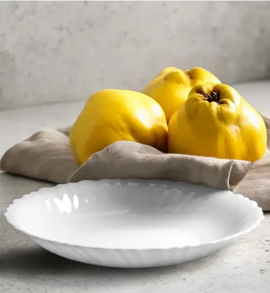 LUMINARC FESTON Talerz głęboki 23 cm biały / szkło hartowane