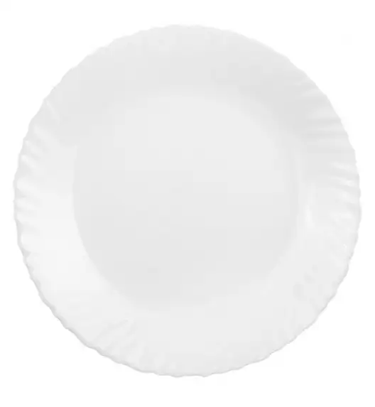 LUMINARC FESTON Komplet obiadowy 18 el dla 6 os biały / szkło hartowane