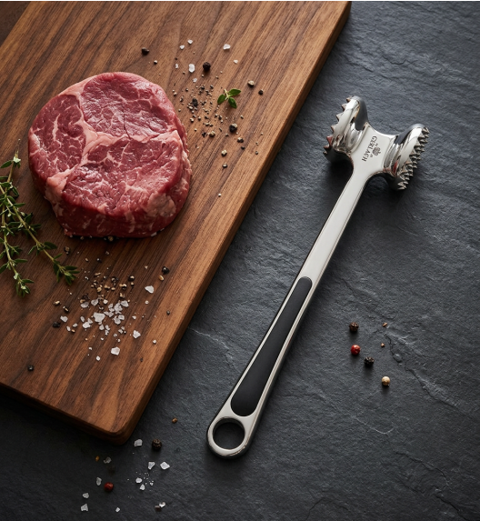 GERLACH AMBIENTE Tłuczek do mięsa 24 cm | cynk | 2 rodzaje ząbków