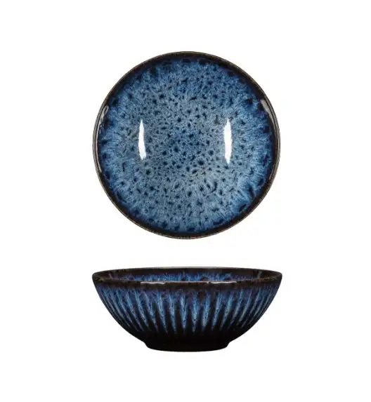 LUBIANA STONEWARE CERAMIKA / COSMOS / Salaterka 17 cm x 12 SZT. / odcień niebieskiego