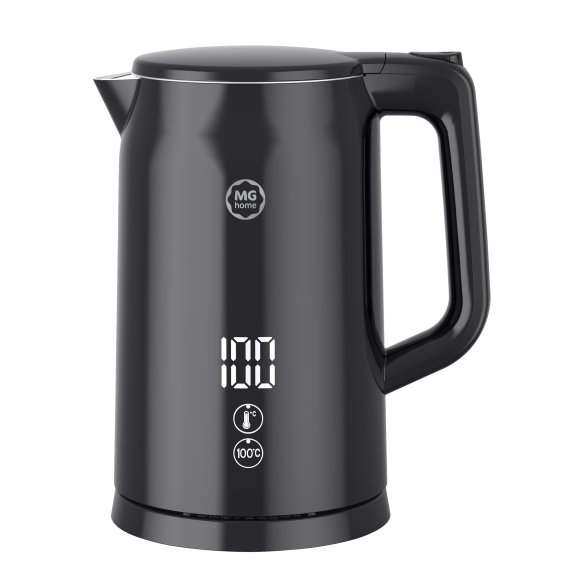MG HOME Czajnik elektryczny 1,7 l z regulacją temperatury / stylowy / inteligentny / czarny