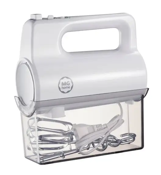MG HOME Mikser ręczny z pojemnikiem 400W / biały