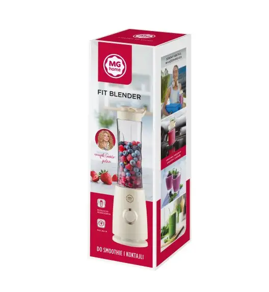 MG HOME Blender FIT 260W / kremowy / smoothie 