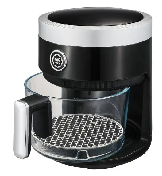 MG HOME Frytownica beztłuszczowa 4 l / ze szklaną misą / 1400W / czarna