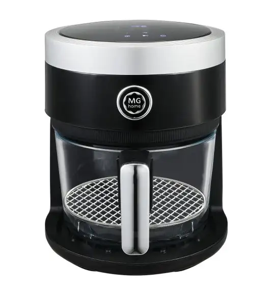 MG HOME Frytownica beztłuszczowa 4 l / ze szklaną misą / 1400W / czarna
