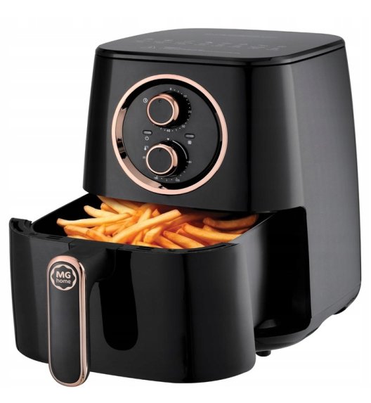 MG HOME Frytownica beztłuszczowa 4,2 l / manualna / 1400W / czarna