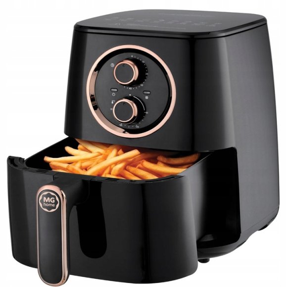 MG HOME Frytownica beztłuszczowa 4,2 l / manualna / 1400W / czarna