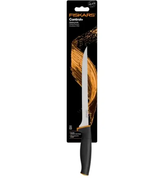 FISKARS CONTROL+ Komplet 5 noży + ostrzałka ceramiczna Roll-Sharp / japońska stal nierdzewna