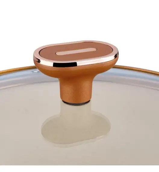 STARKE PRO TEXTURE COPPER PATELNIA GŁĘBOKA 28X8 CM NON-STICK INDUKCJA 