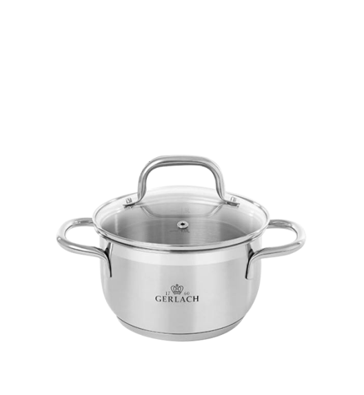 GERLACH SENDO Komplet Garnki z pokrywkami 11 el + garnek 7 l Gerlach Ambiente