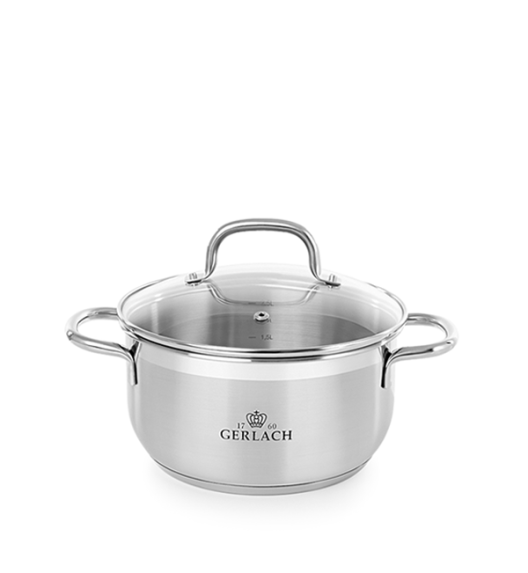GERLACH SENDO Komplet Garnki z pokrywkami 11 el + garnek 7 l Gerlach Ambiente