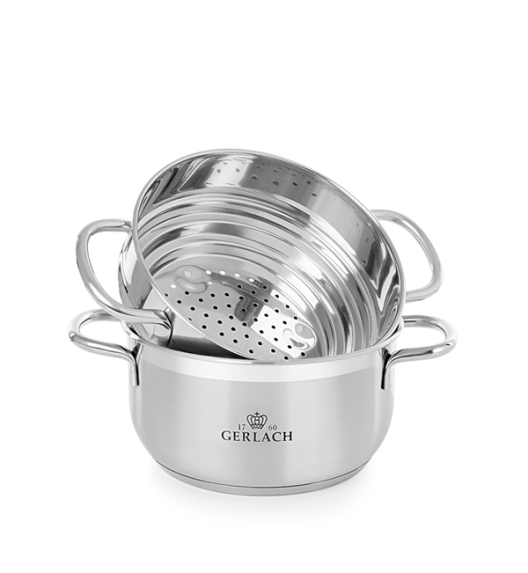 GERLACH SENDO Komplet Garnki z pokrywkami 11 el + garnek 7 l Gerlach Ambiente