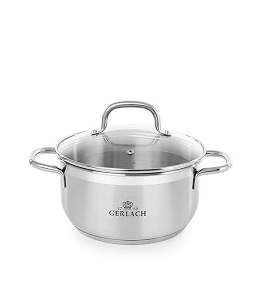 GERLACH SENDO Komplet Garnki z pokrywkami 11 el + garnek 10 l Gerlach Ambiente