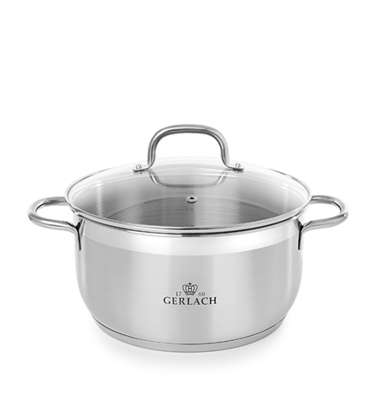 GERLACH SENDO Komplet Garnki z pokrywkami 11 el + garnek 10 l Gerlach Ambiente