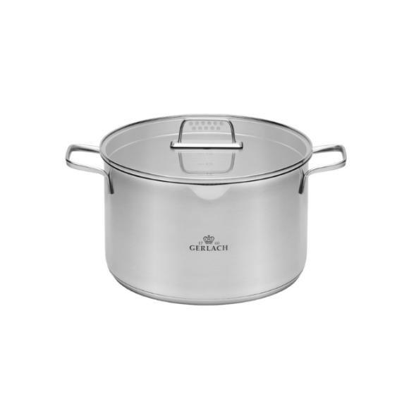 GERLACH AMBIENTE Komplet Garnki z pokrywkami 10 el + Garnki Ambiente 7 l i 10 l / stal nierdzewna