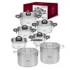 GERLACH AMBIENTE PLUS Komplet Garnki z pokrywkami 10 el + Garnki Gerlach Ambiente 7 l i 10 l / stal nierdzewna 18/10