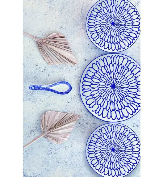 MG HOME | ZESTAW SERWIS OBIADOWY Z PORCELANY FIORI 18 EL 6 OS