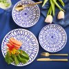 MG HOME | ZESTAW SERWIS OBIADOWY Z PORCELANY FIORI 18 EL 6 OS