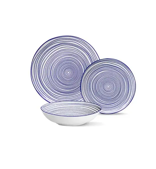 MG HOME | ZESTAW SERWIS OBIADOWY PORCELANOWY MAREA 18 EL 6 OS